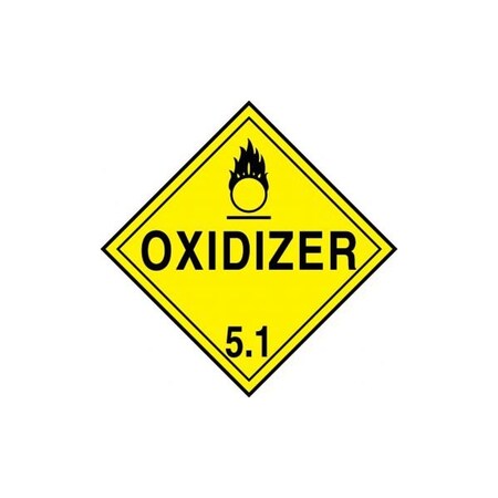 Accuform DOT PLACARD HAZARD CLASS 5  MPL501RM1 MPL501RM1